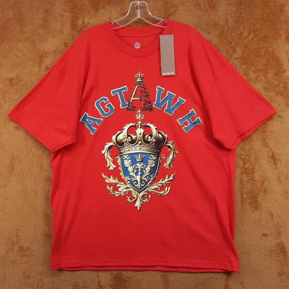 AGTAWH All Good Things Shirt Mens XXL Red Royal Crown Crest Logo Streetwear